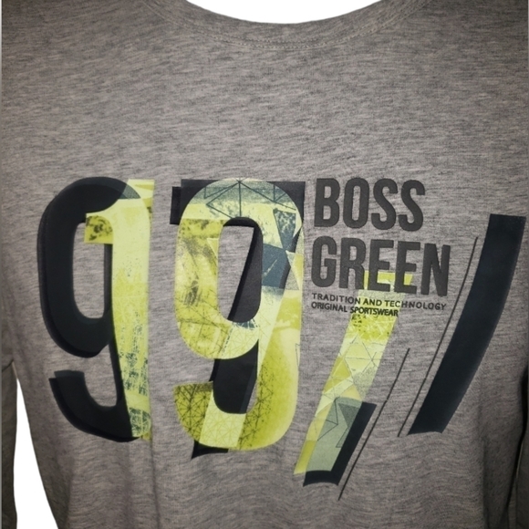 Boss Green Togn 2 Long Designer Lounge Preppy Sleeved T Shirt - Men's - Picture 2 of 7